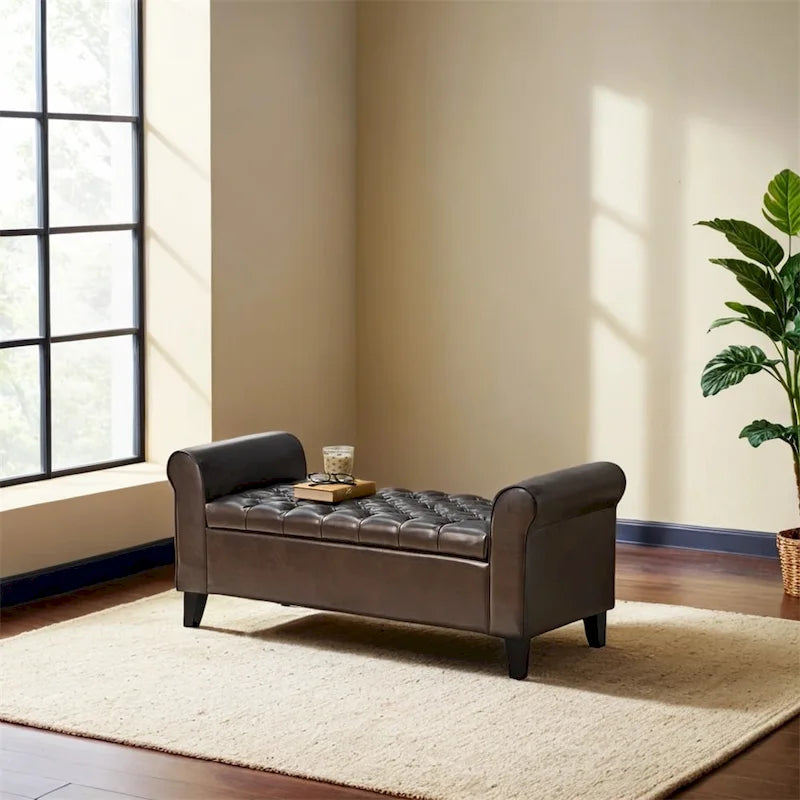 Banc de rangement armé Hayes