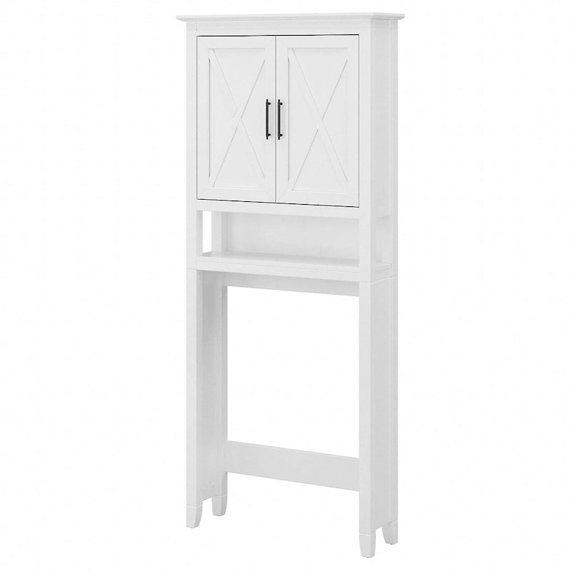 Meuble de rangement de style campagnard à placer au-dessus des toilettes