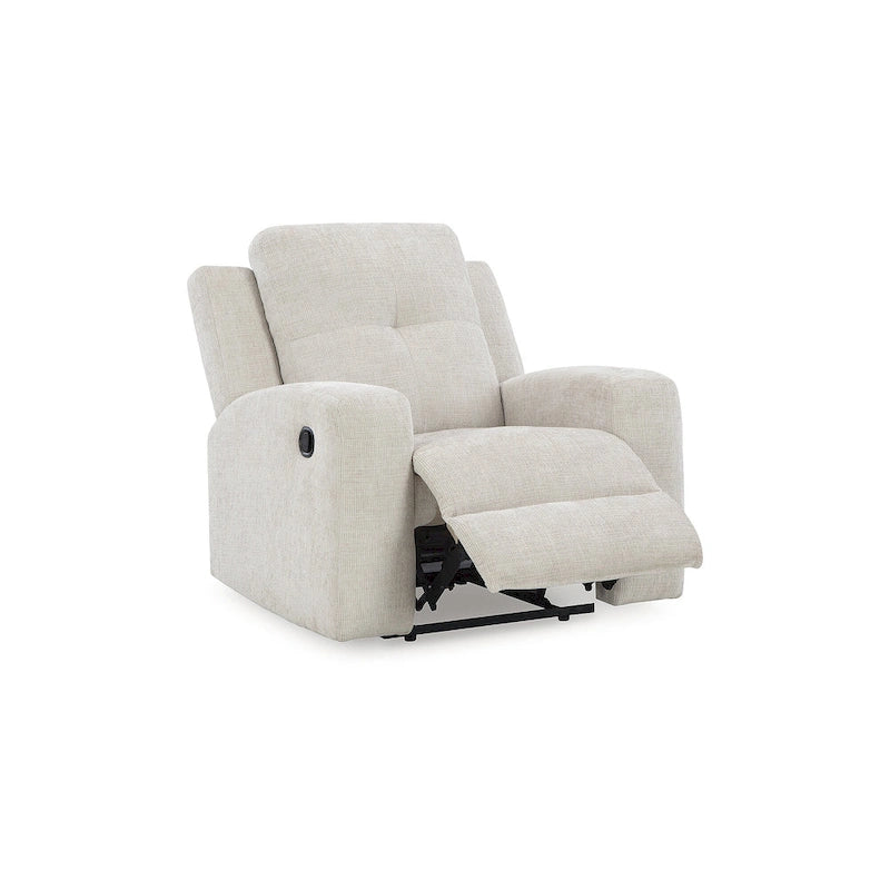 Fauteuil inclinable zéro dégagement, revêtement en polyester capitonné