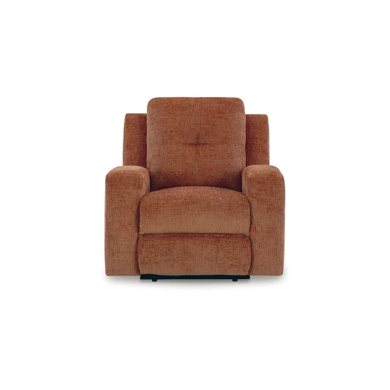 Fauteuil inclinable zéro dégagement, revêtement en polyester capitonné