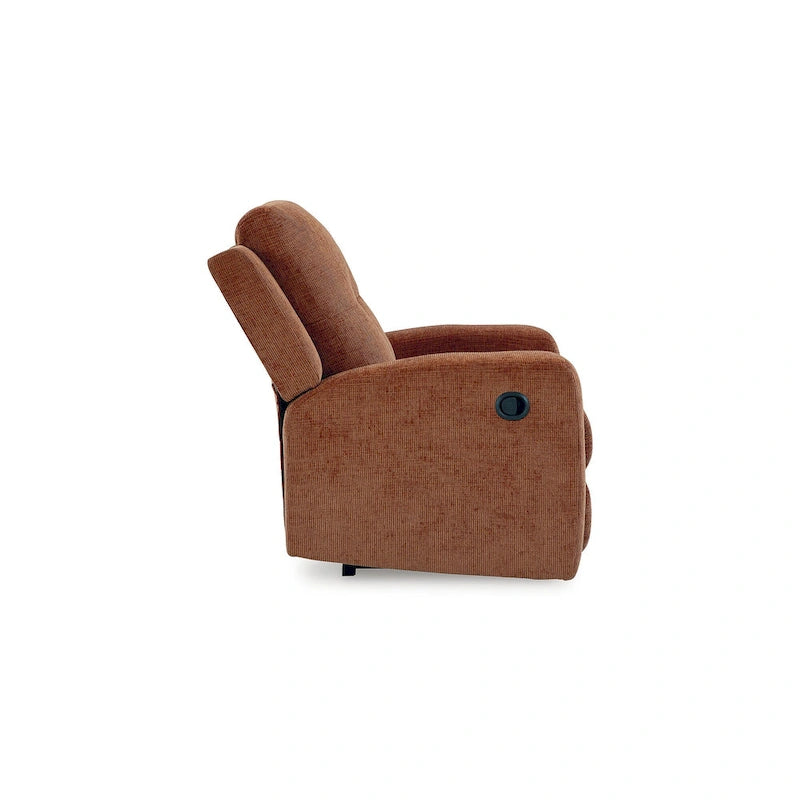 Fauteuil inclinable zéro dégagement, revêtement en polyester capitonné