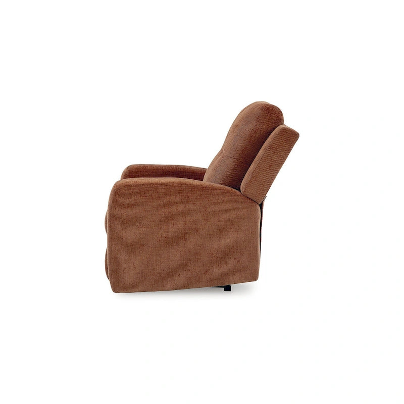 Fauteuil inclinable zéro dégagement, revêtement en polyester capitonné