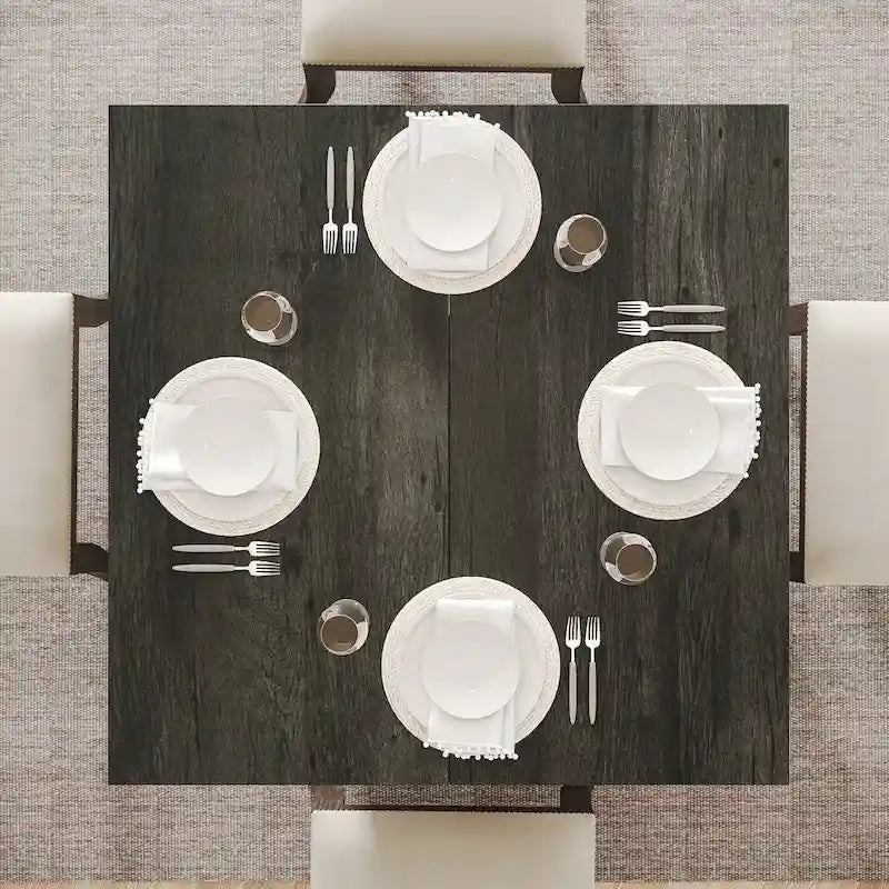 Table à manger carrée de 31,5 pouces pour 4 personnes, Table de cuisine de ferme pour salle à manger - 31,5P x 31,5L x 29,53H