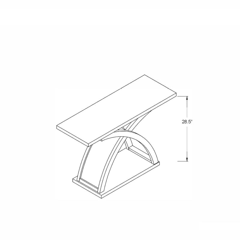Table console 1 étagère gris vieilli transitionnel 119 cm