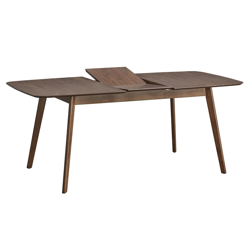 Table à manger extensible avec rallonge papillon, style Mid-Century