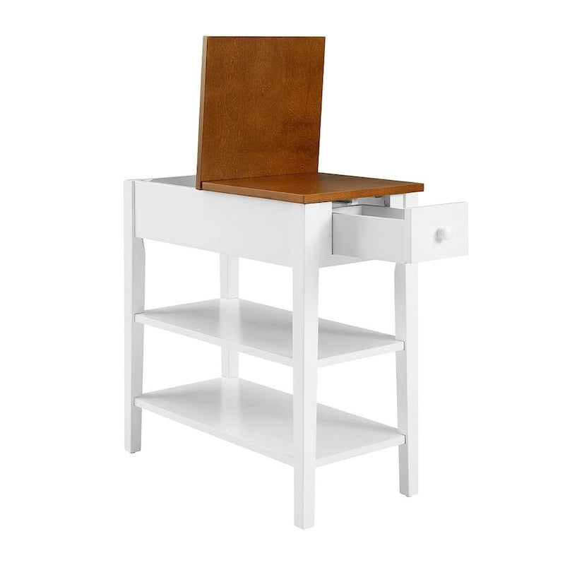 Table d'appoint avec station de recharge, Table d'appoint avec rangement