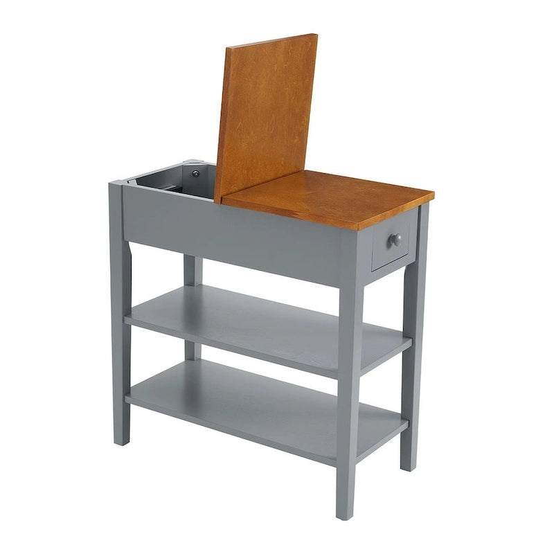 Table d'appoint avec station de recharge, Table d'appoint avec rangement