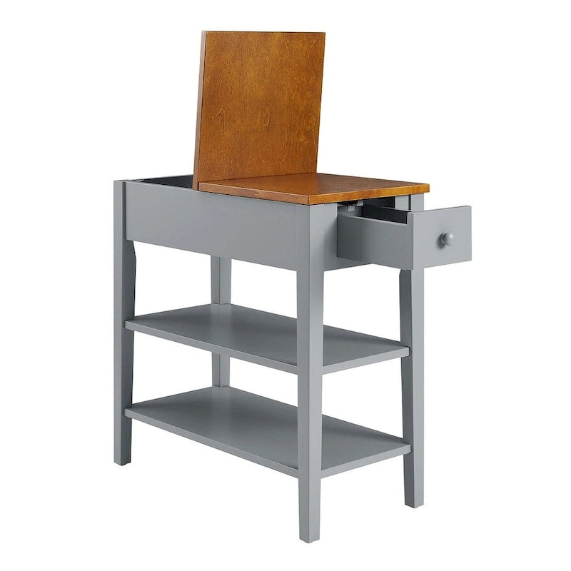 Table d'appoint avec station de recharge, Table d'appoint avec rangement