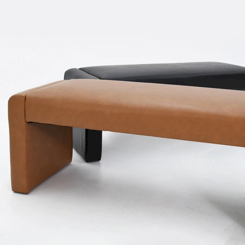 Banc cascade moderne en similicuir 47