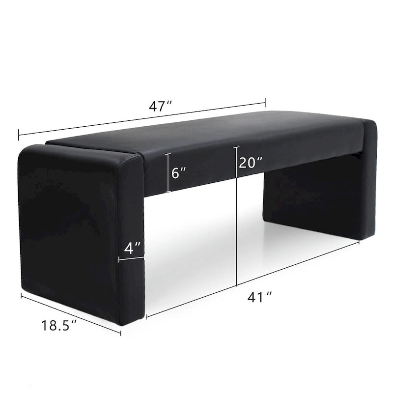 Banc cascade moderne en similicuir 47