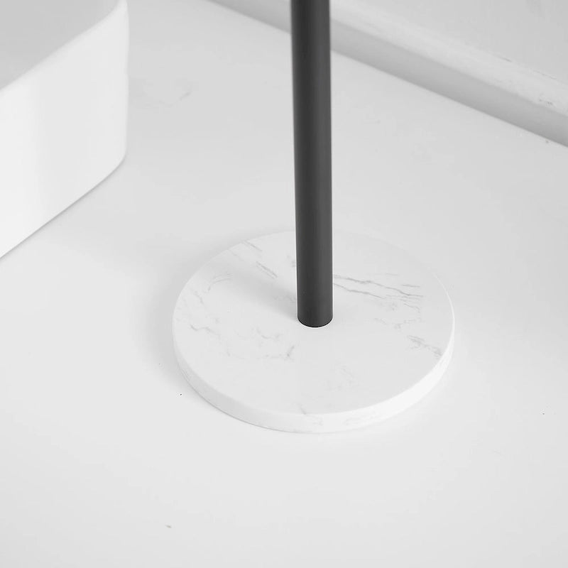 Porte-serviettes en T avec base en marbre naturel