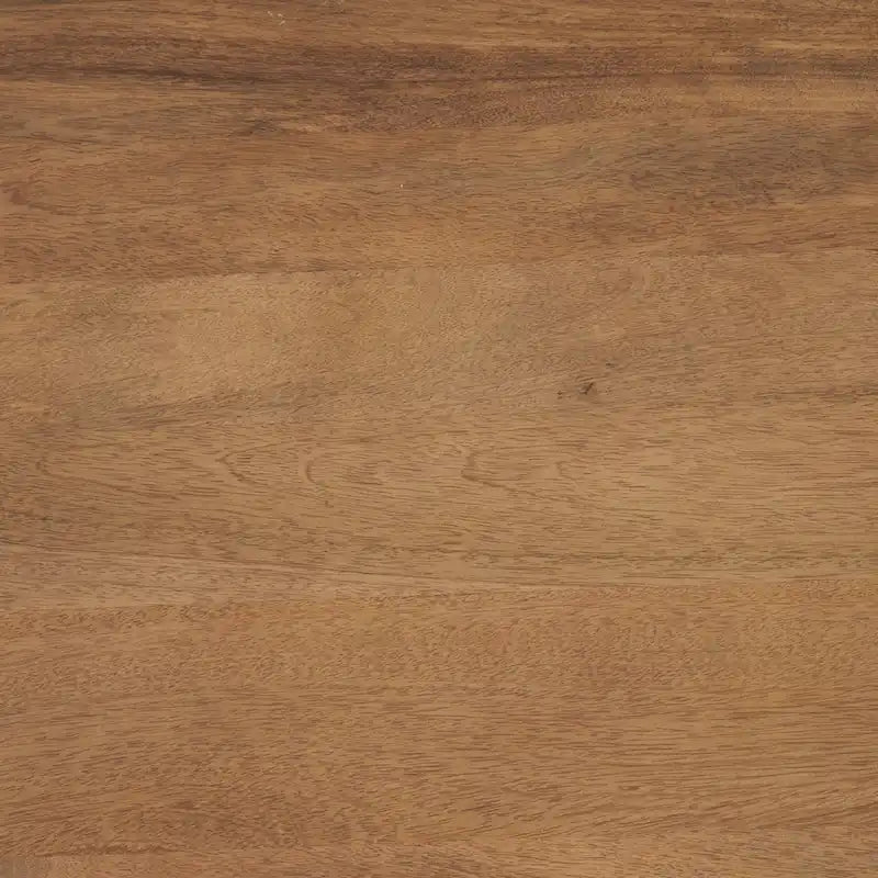 Table basse hexagonale noire en bois massif avec rangement