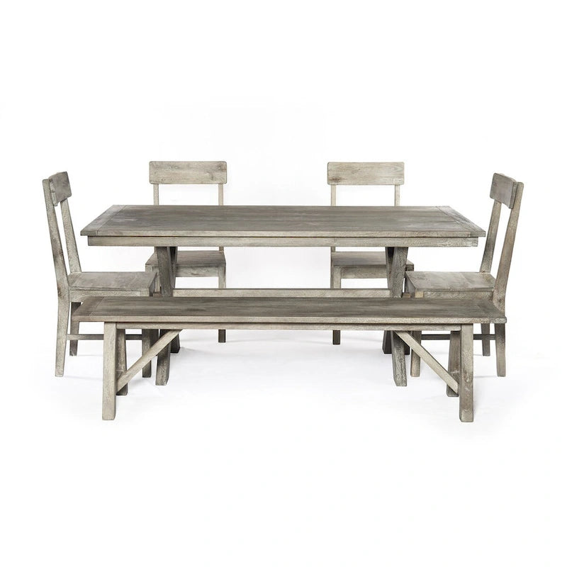 Banc de ferme traditionnel aspect naturel – 72 X 16 X 18