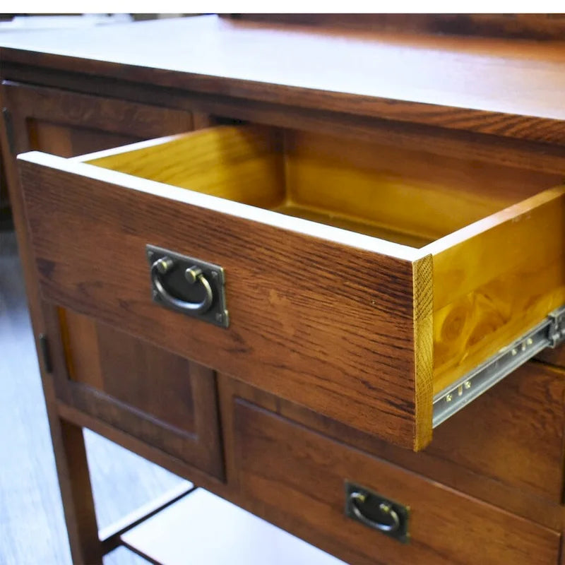 Buffet Mission avec 3 tiroirs et 2 portes - 147 cm
