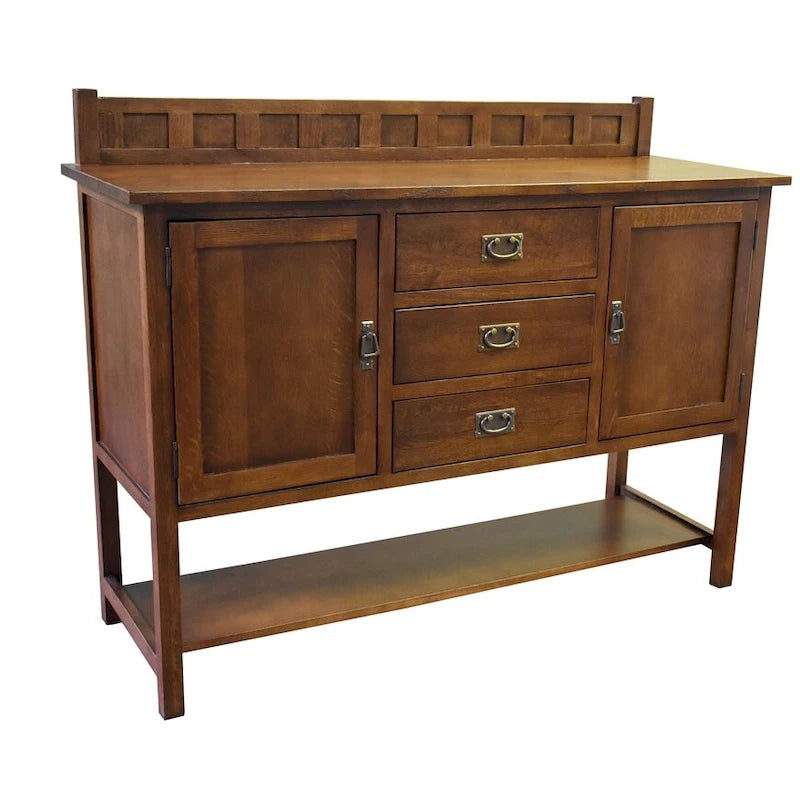 Buffet Mission avec 3 tiroirs et 2 portes - 147 cm