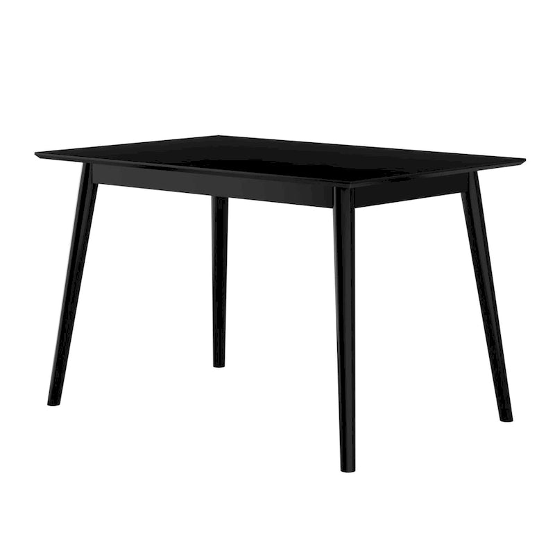 Table à manger moderne du milieu du siècle, 48 pouces, en pin massif