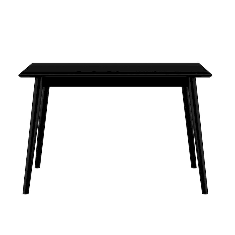 Table à manger moderne du milieu du siècle, 48 pouces, en pin massif
