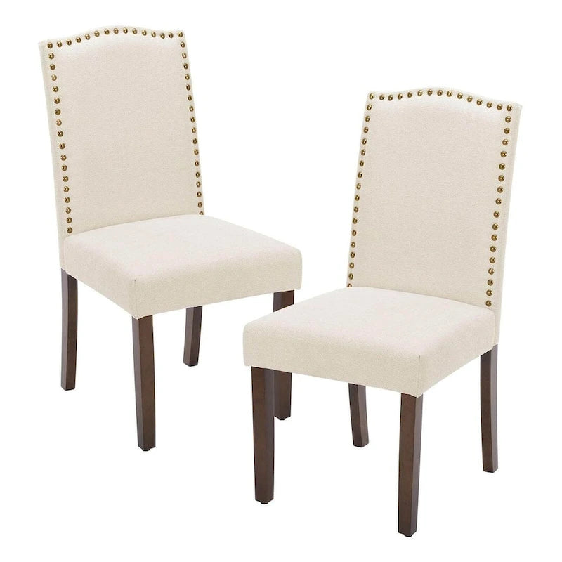 Chaises de salle à manger rembourrées modernes, lot de 2