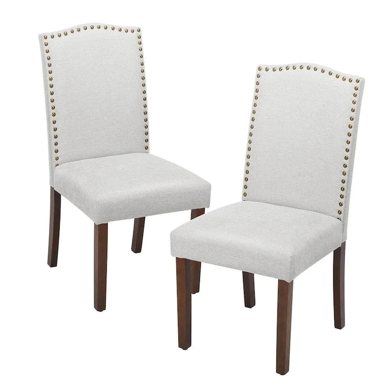 Chaises de salle à manger rembourrées modernes, lot de 2