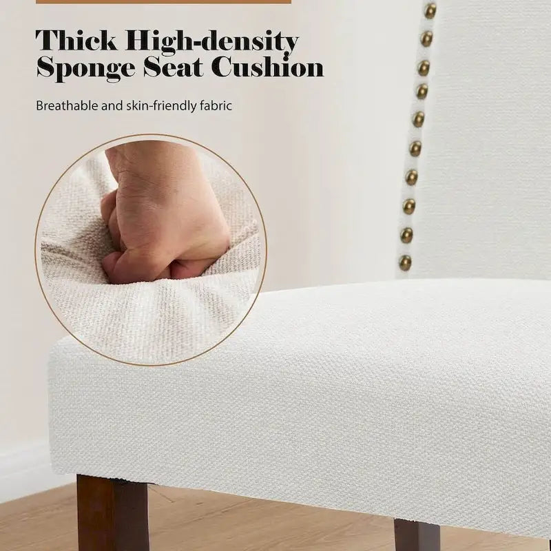 Chaises de salle à manger rembourrées modernes, lot de 2