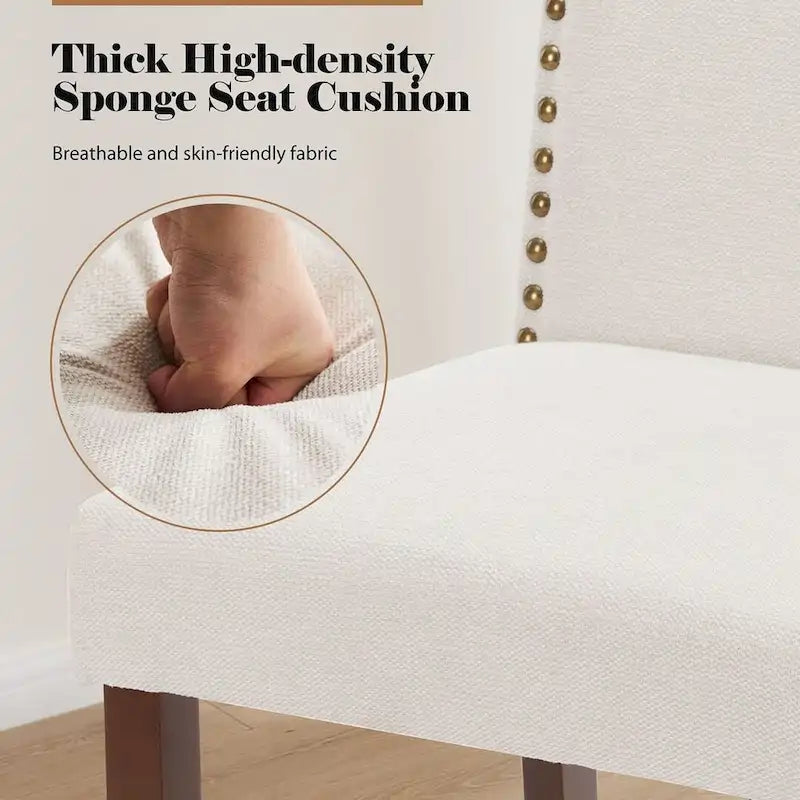 Chaises de salle à manger rembourrées modernes, lot de 2