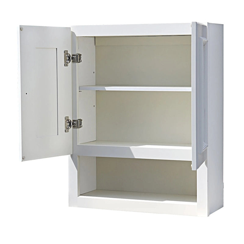 Meuble haut de salle de bain blanc lin