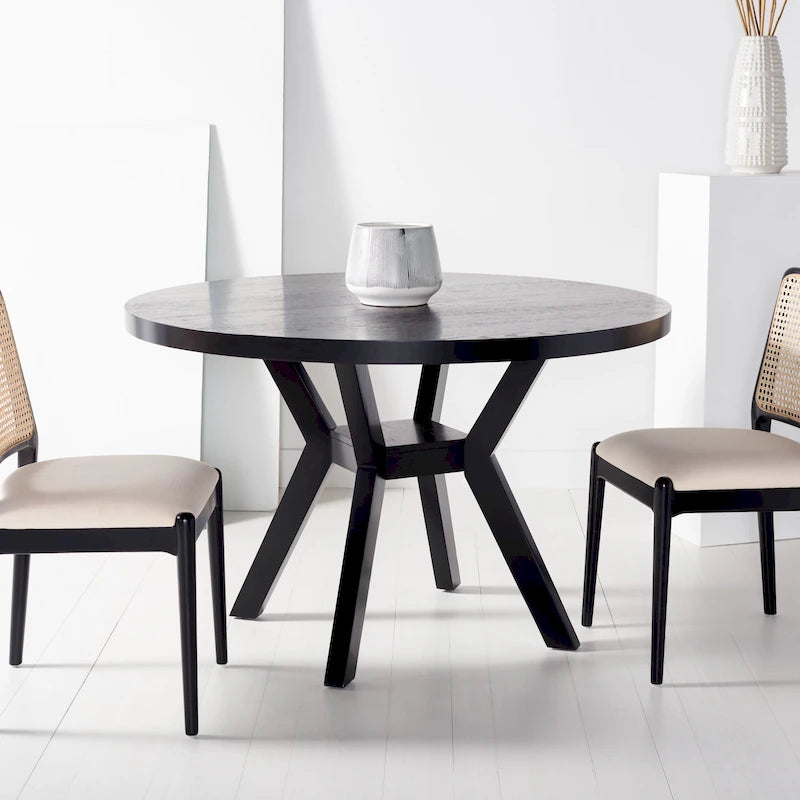 Table à manger ronde en bois - 48 la.x48 prof.x30 H