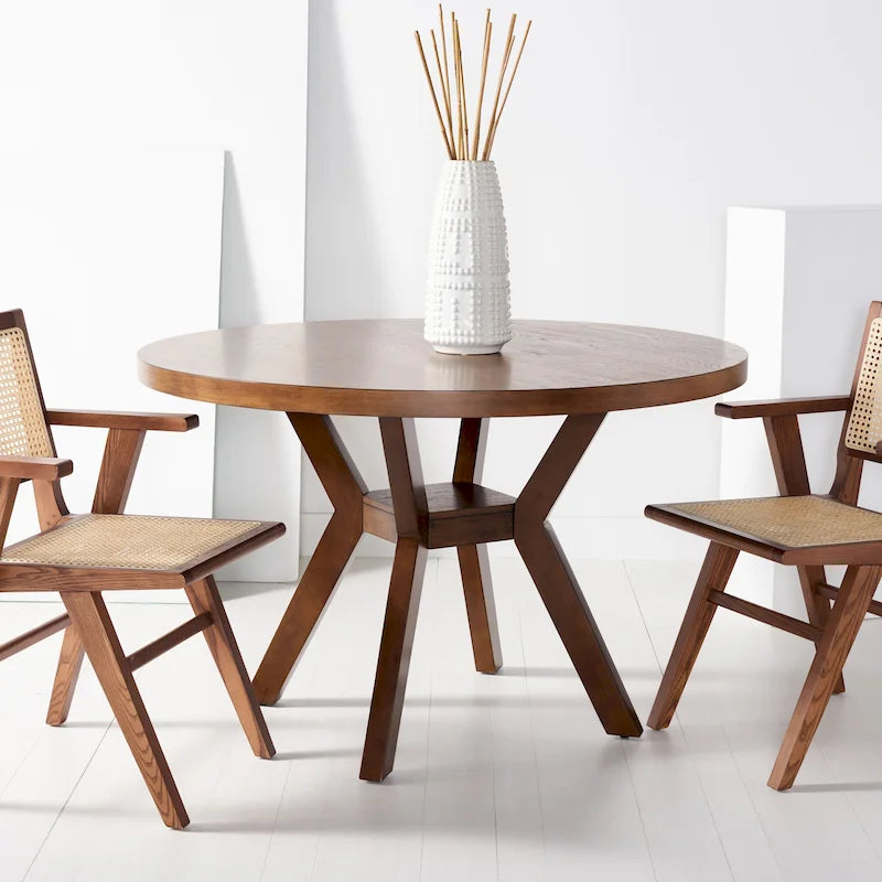 Table à manger ronde en bois - 48 la.x48 prof.x30 H