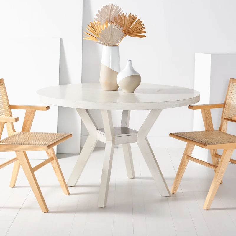 Table à manger ronde en bois - 48 la.x48 prof.x30 H