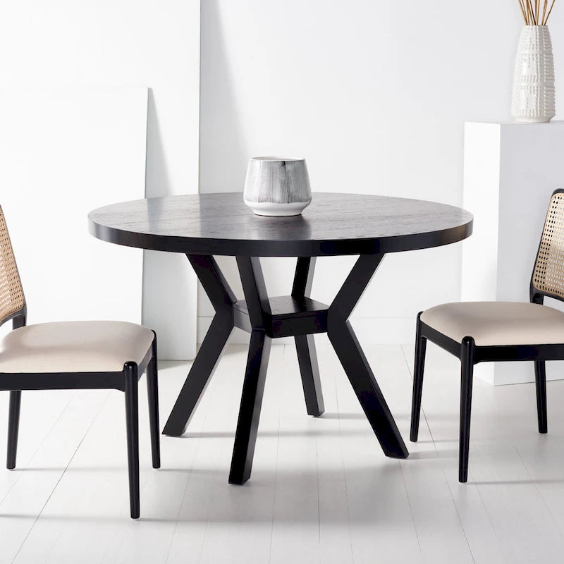 Table à manger ronde en bois - 48 la.x48 prof.x30 H